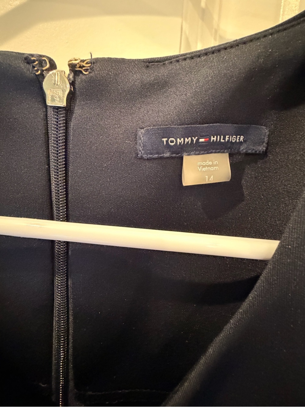 Tommy Hilfiger Navy Blue Dress Size 14 - Picture 3 of 5